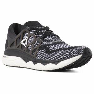 Buty Do Biegania Damskie Reebok Custom Floatride Run Czarne/Białe PL 51IOBDK